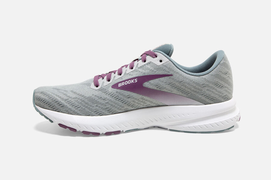 Brooks Israel Launch 7 Road Running Shoes Womens - Grey/Purple - NXB-627819